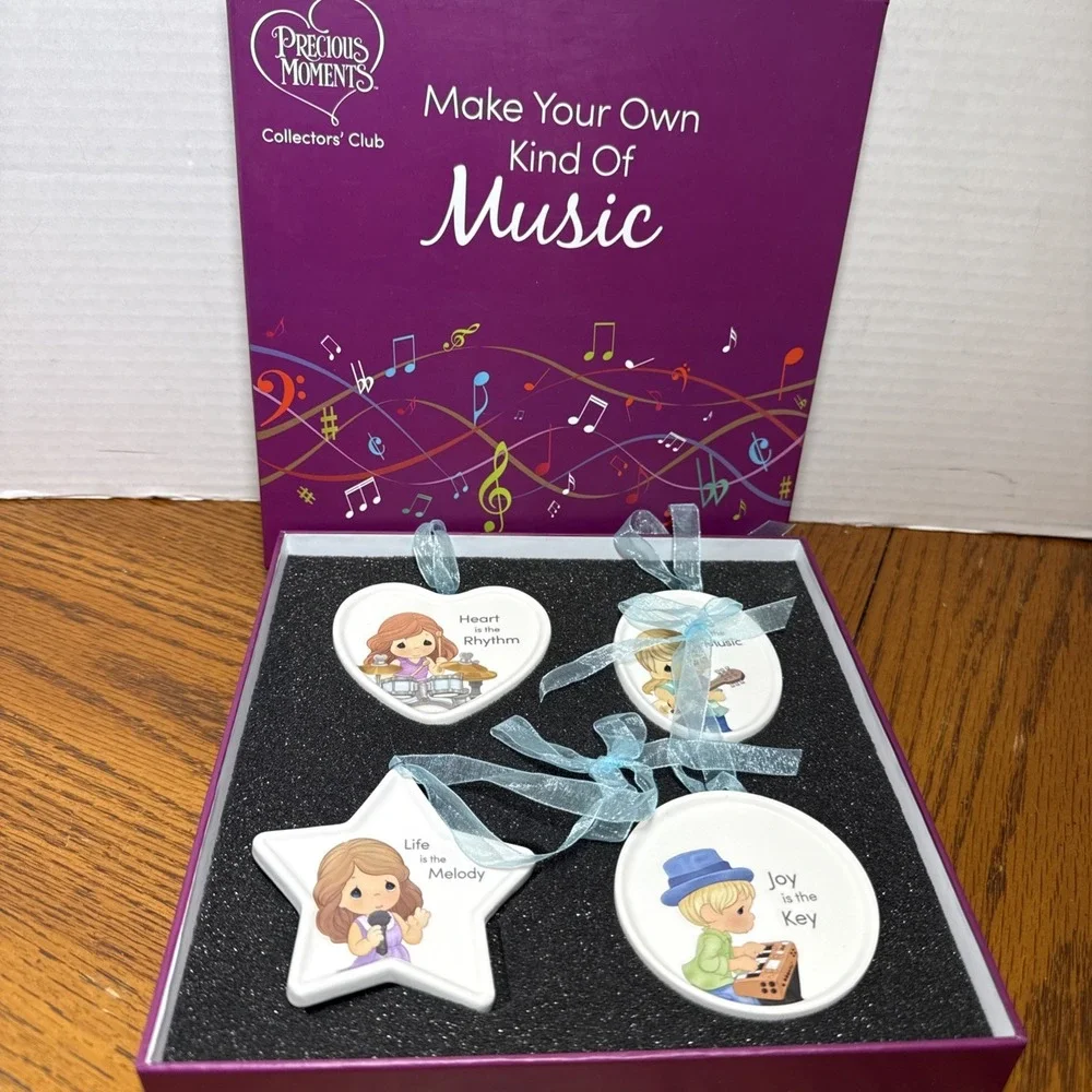 Precious Moments Ornament Box Set Music Collectors Club 2022 Make Your Own Kind